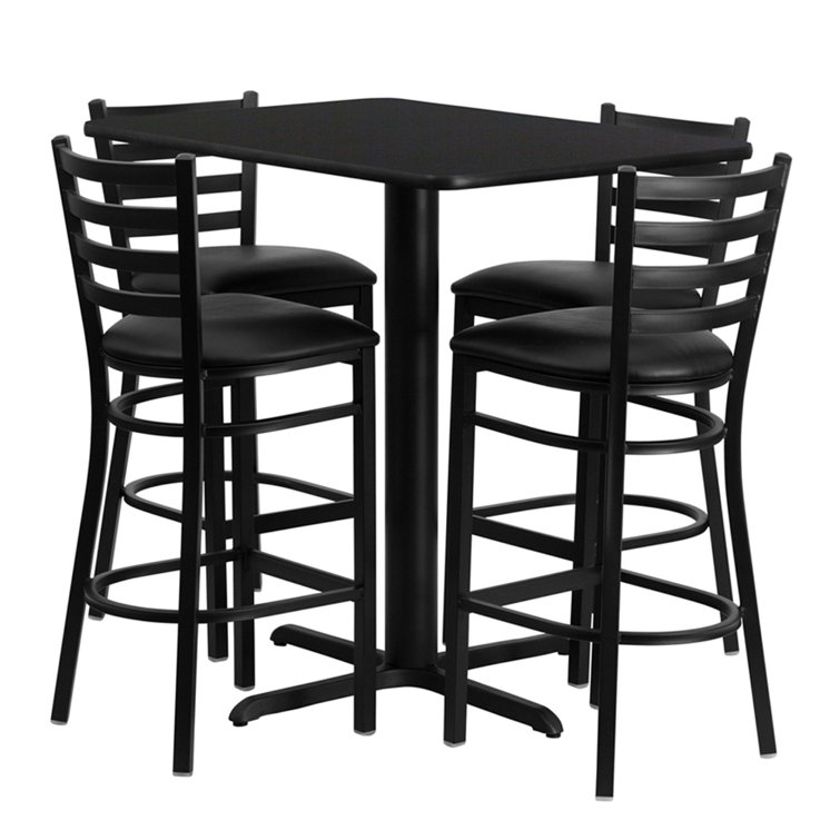 Winston Porter Azucena 4 Person Bar Height Dining Set Wayfair